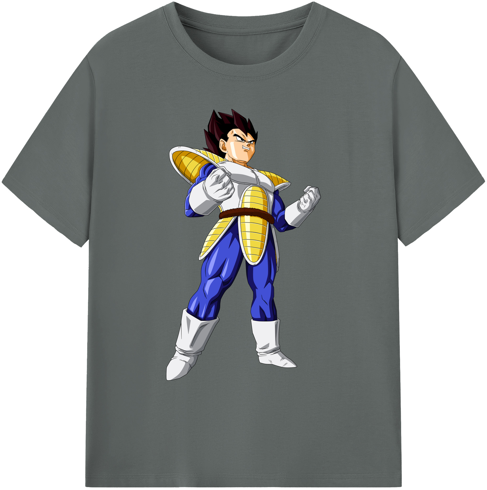 （画像用） ドラゴンボール ベジータ四世（Bejīta Yonsei）DRAGON BALL Vegeta IV 綿100％ メンズ半袖Tシャツ｜肌触りやわらか＆通気性